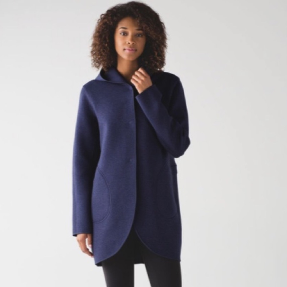lululemon athletica Navy Blue Long Coat